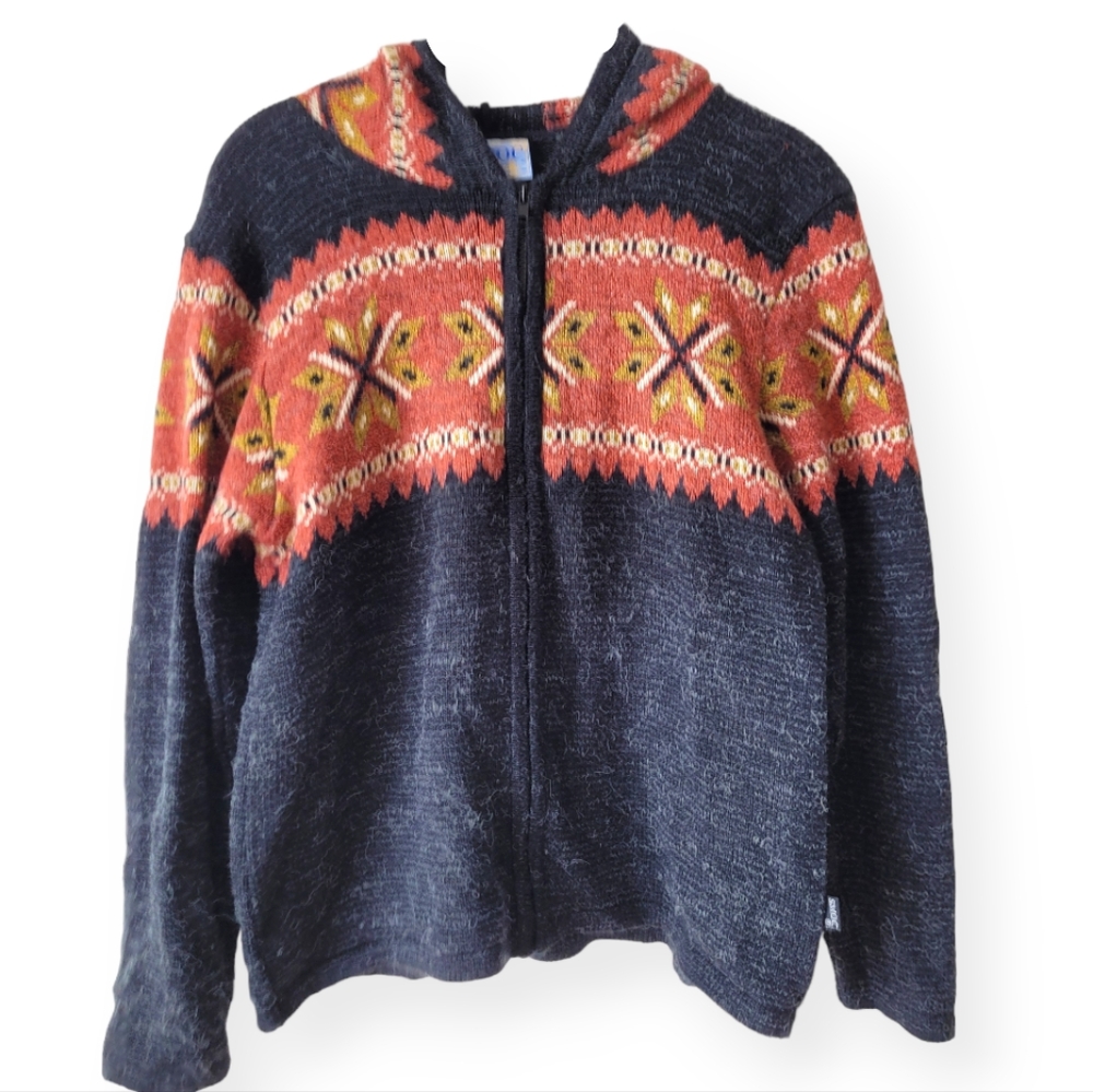 SMOC Chilean Brushed Knit Zip Up Hoodie
